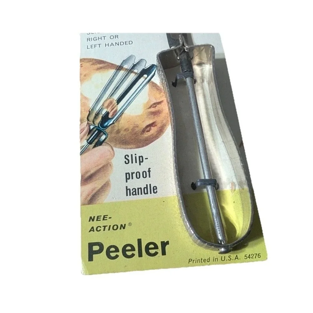 VTG Ekco Nee-Action Peeler Tempered Steel‎ Blade USA Made NOS 3P 40s/50s Package